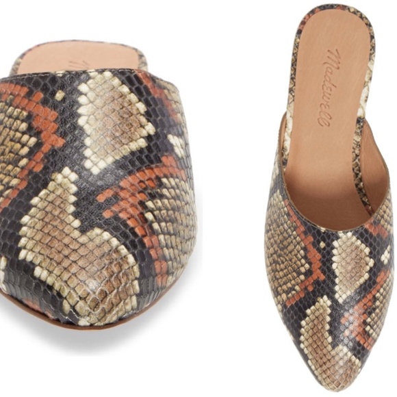 Madewell Shoes - MADEWELL Spiced Cider Leather REMI Mule 7.5